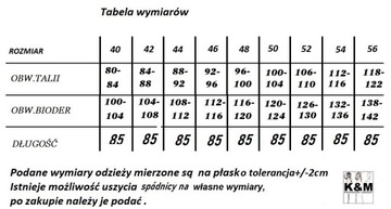 SPÓDNICA OŁÓWKOWA DŁUGA MAXI TUBA WYSZCZUPLAJĄCA 40 42 44 46 48 50 52 54 56