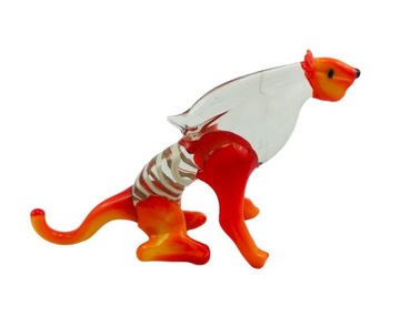 PIĘKNA SZKLANA FIGURKA/ TYGRYS / TYGRYSEK