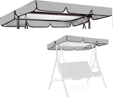 Zamiennik baldachimu huśtawki ogrodowej, tkanina Oxford 210D, 56x47x7 cali