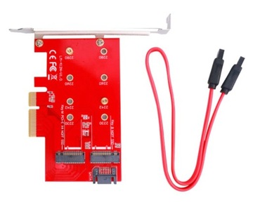 Двойная карта твердотельного накопителя PCI-e x4 M2 NGFF NVMe