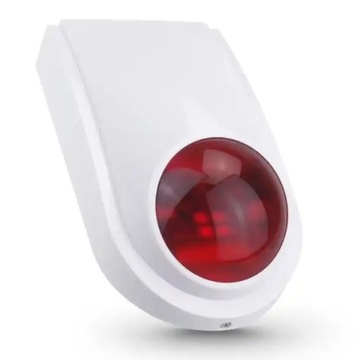 BEZPRZEWODOWA SYRENA ZEWNĘTRZNA ALARM 120DB 433MHZ