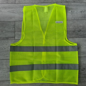 Светоотражающий жилет с двумя полосками А сетка/без бренда
