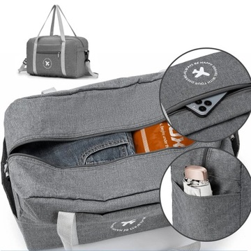 СКЛАДНАЯ ЛЕГКАЯ СПОРТИВНАЯ СУМКА 40×20×25см