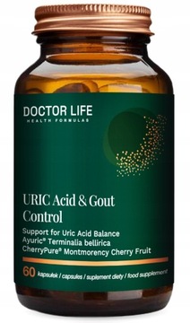 Doctor Life URIC Acid & Gout Control Dna moczanowa, kwas moczowy 60kapsułek
