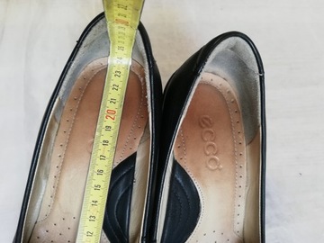 Buty czółenka skórzane ECCO r. 37 wkładka 24 cm