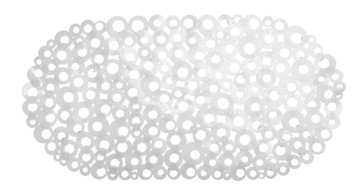 Mata antypoślizgowa 69x38cm przyssawki transparent