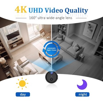 Мини-камера Wi-Fi 1080P HD с беспроводным обнаружением