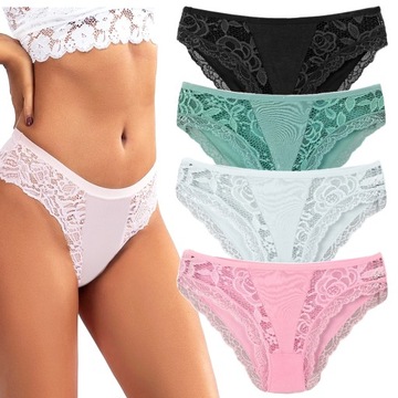 4x KORONKOWE ZMYSŁOWE FIGI MAJTKI JAKOŚĆ S/M 15