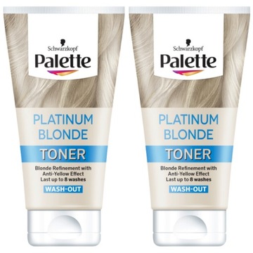 Palette Platinum Blonde Toner do Włosów 2x150ml