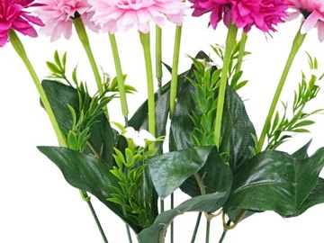 ПОЛНЫЙ БУКЕТ ИСКУССТВЕННЫХ ЦВЕТОВ ДЕКОРАТИВНЫЕ ИСКУССТВЕННЫЕ ЦВЕТЫ РОЗОВЫЙ ЧЕСНОК