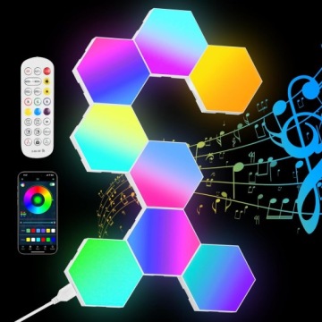 INTELIGENTNY бра для ігор 8 шт. панелей шестикутних панелей LED RGB