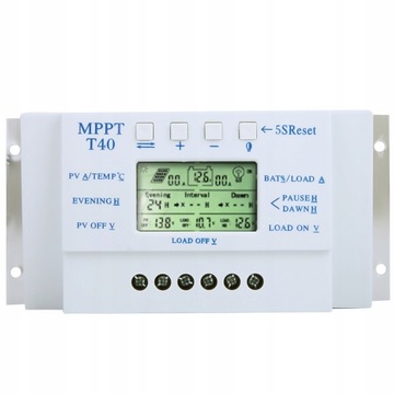 MPPT 12V 24V Auto 40A Regulator ładowania