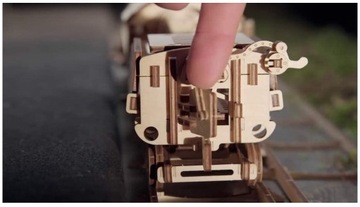 Puzzle 3D lokomotywa mechaniczna MEGA JAKOŚĆ