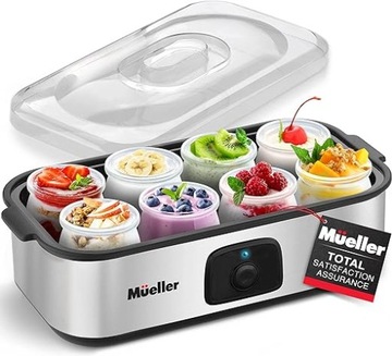FOHERE YOGURT Maker MASZYNA DO JOGURTU 8 SŁOICZKÓW SZKLANYCH