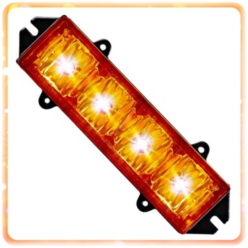 4 SZT LAMPY OSTRZEGAWCZE DIODOWE KOGUTY LED STROBOSKOPY LAMPA DROGOWA