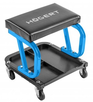 Табурет для мастерской стул на колесиках 130 кг Hogert HT7G561