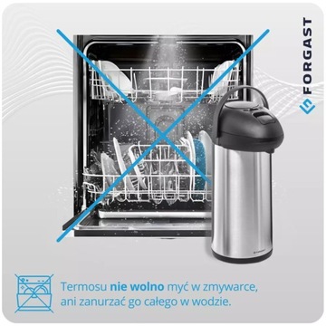 TERMOS STOŁOWY CATERINGOWY KONFERENCYJNY Z POMPKĄ 5L FORGAST FG05805