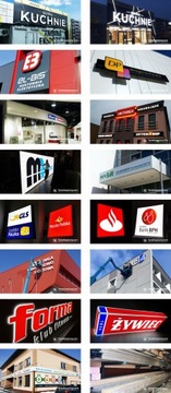 Рекламный светодиодный короб Dibond LUX ECONOMY 100х50см