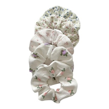 Scrunchies, Śliczne Scrunchies Kobiety Włosy 5 SZT
