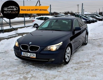 BMW Seria 5 E60 Sedan 2.0 520d 177KM 2008 BMW Seria 5 2.0 D Skorzana tapicerka Automat...