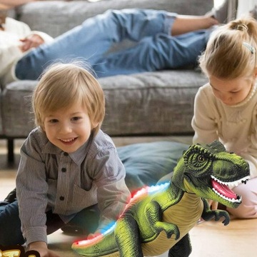 ДИНОЗАВР T-REX XXL СВЕТИТ ОН РЕВЕТ ХОДИТ ДЫШИТ ПАР ИНТЕРАКТИВНЫЙ РЕАЛИСТИЧЕСКИЙ