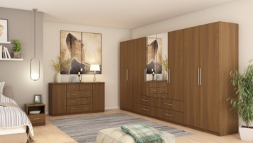 Функциональный комод 90 см с ящиками из ольхи