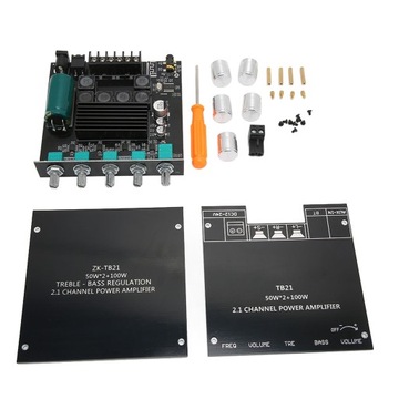 Wzmacniacz cyfrowy 2.1 50W bezprzewodowy moduł subwoofera do głośników