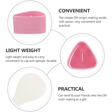 Trójkątna foremka do kulek ryżowych Czekoladowa Musubi Press