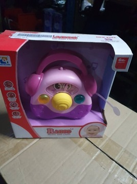 INTERAKTYWNE BABY RADIO DLA DZIECI RÓŻOWE