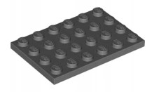 LEGO 3032 Ciemnoszara płytka 4x6 4211115 5szt