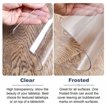 Мягкая стеклянная скатерть 1мм ПВХ прозрачная скатерть