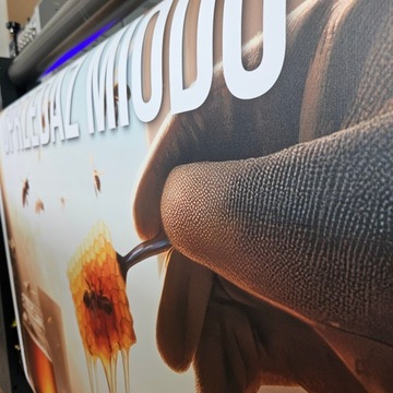 Прочный рекламный баннер для продажи меда, реклама меда 100х100см, брезент