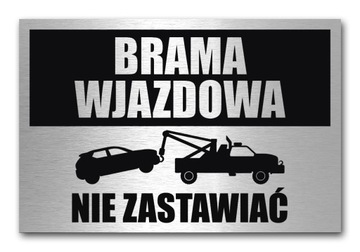 TABLICZKA BRAMA WJAZDOWA DIBOND ALU 20 x 30 cm