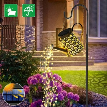 LAMPA OGRODOWA SOLARNA KONEWKA LED WBIJANA Z CZUJNIKIEM ZMIERZCH OZDOBA XXL