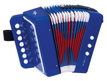 BINO Instrument muzyczny AKORDEON DLA DZIECI Dziecięcy