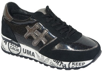 D.Scudieri PRD sneakers pelle nero/regina/nero 37