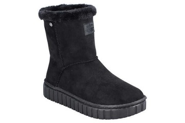 BOTKI RIEKER 990415-01 CZARNY OBUWIE DAMSKIE