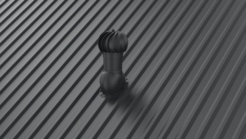 ВРАЩАЮЩИЙСЯ сферический вентиляционный дымоход fi150 для трапециевидного листового металла цвета T35