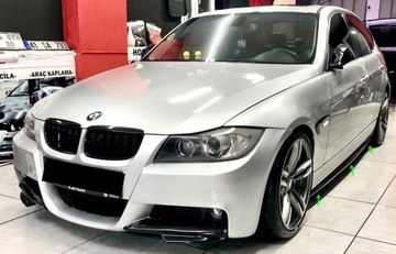 Накладки на пороги BMW E90 E91 E92 Black Piano Боковые накладки на пороги