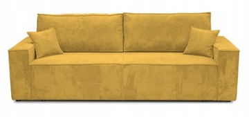 Kanapa sofa z funkcją spania rozkładana LUX welur sztruks