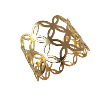 Салфетницы с золотыми кольцами, 6 шт.