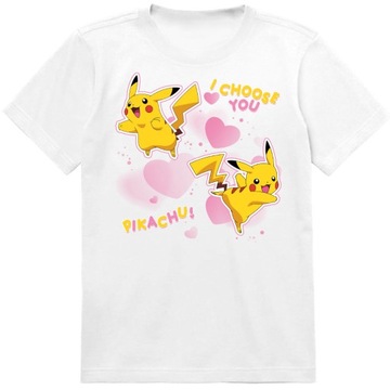 KOSZULKA DZIECIĘCA T-SHIRT DLA DZIECKA PIKACHU POKEMON 116 PREZENT JAKOŚĆ
