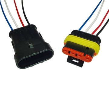 РАЗЪЕМ КАБИКА ГЕРМЕТИЧНЫЙ SUPERSEAL 4-КОНТАКТНЫЙ 1,5 С КАБЕЛЕМ АВТОМОБИЛЬНЫЙ