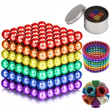 Kolorowe Magnesy 216 kulek