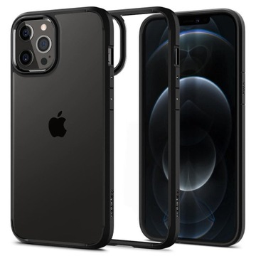 ETUI DO IPHONE 12 / 12 PRO SPIGEN ULTRA HYBRID CZARNY MATOWY