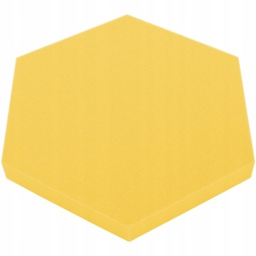 Pianka AKUSTYCZNA Panel akustyczny HEX ŻÓŁTY 5cm