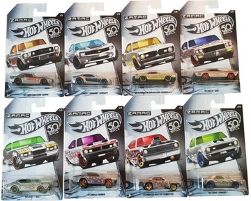 1x HOT WHEELS 50 ROCZNICA ZAMAC FRN23 - 8 wzorów