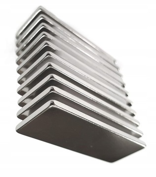 НЕОДИМОВЫЕ МАГНИТЫ 40х10х2 мм 10 ШТ. СИЛЬНЫЙ НЕОДИМОВЫЙ МАГНИТ С ПЛАСТИНОЧНОЙ ГОЛОВКОЙ