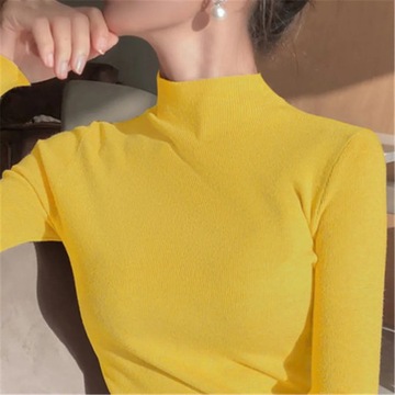 2020 Newest Knitted Women turtleneck Sweater Pullo