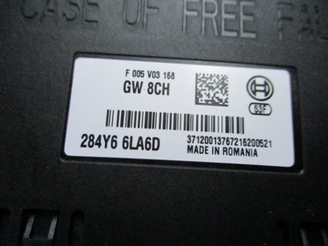 МОДУЛЬ КОНТРОЛЛЕРА RENAULT CLIO V 284Y66LA6D